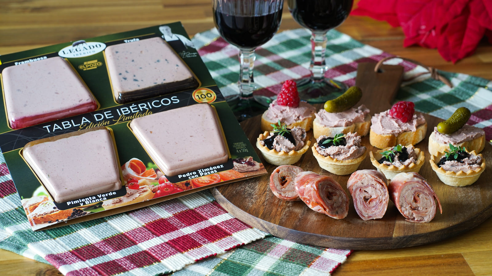 ELPOZO - Aperitivos con patés Legado Ibérico para Navidad