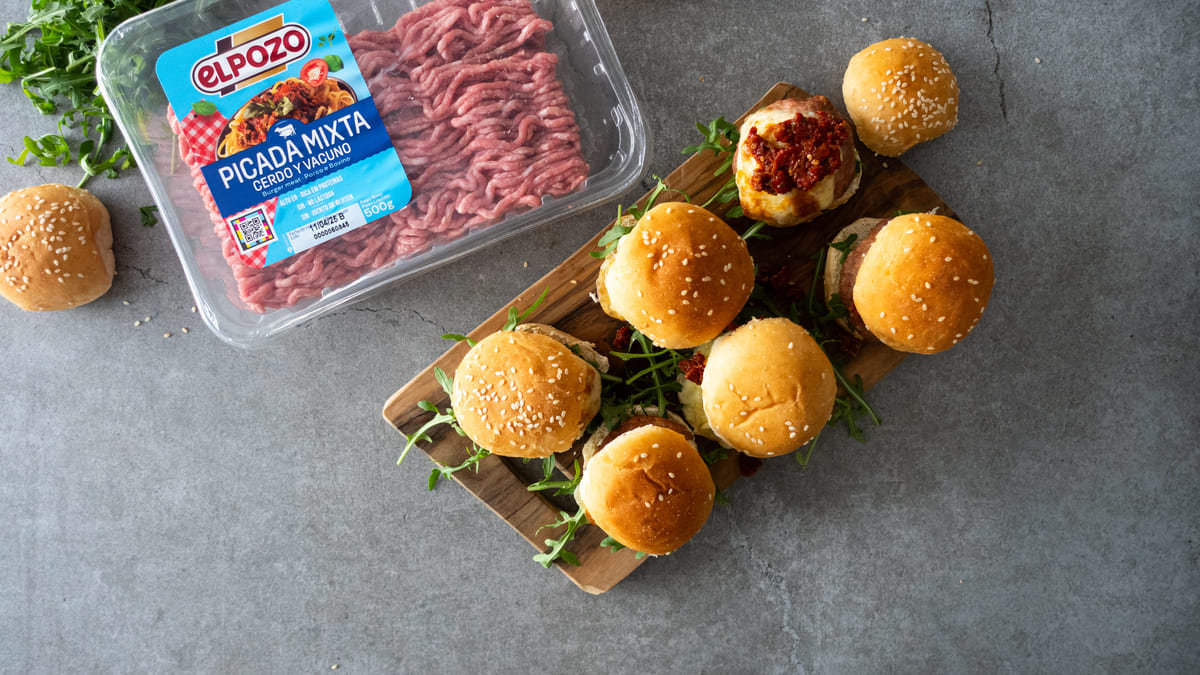 Mini hamburguesas en airfryer