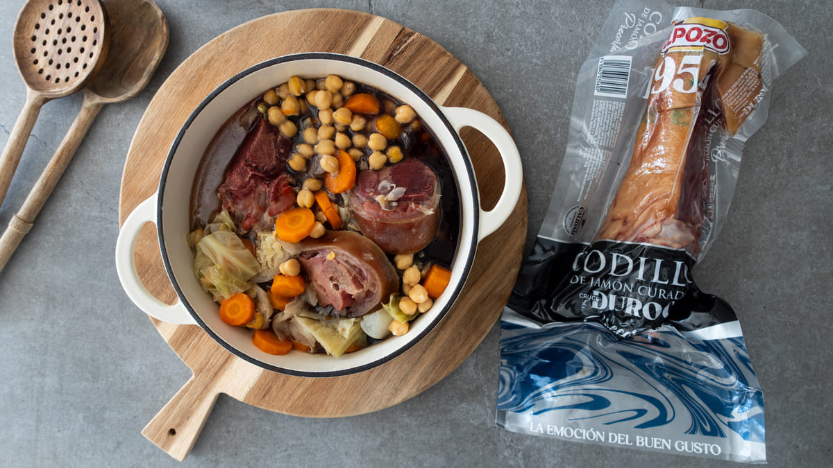 Potaje de garbanzos con codillo de jamón