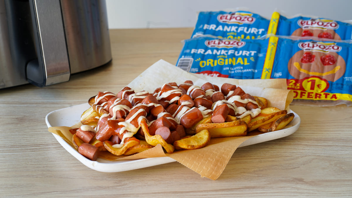 Receta de Salchichas con Patatas estilo ‘Salchipapas’ en airfryer